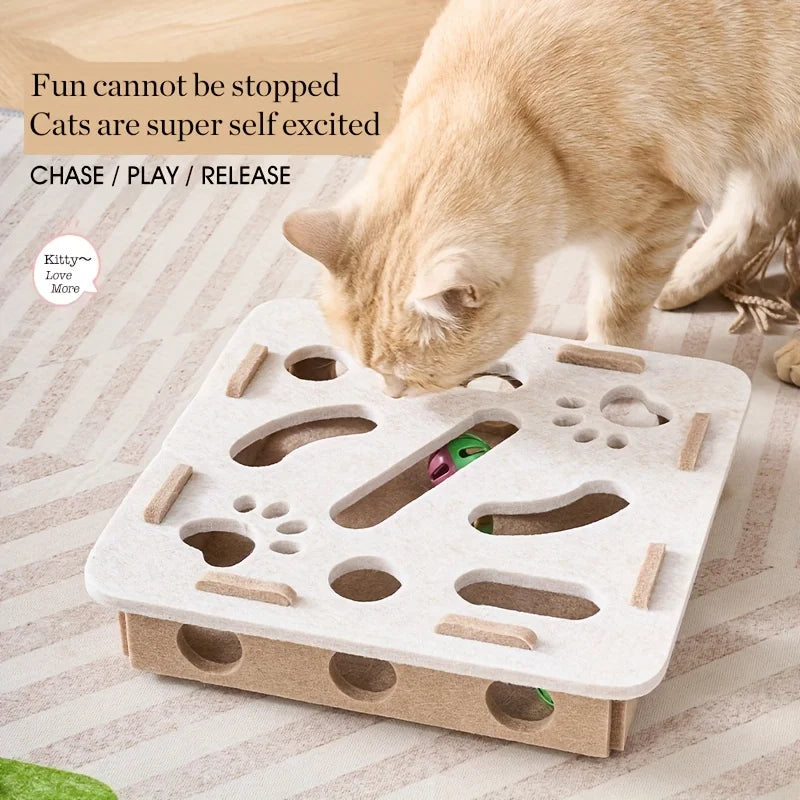 Showlu Smart General pet treat puzzle toy with colorful compartments for interactive canine or feline mental stimulation.