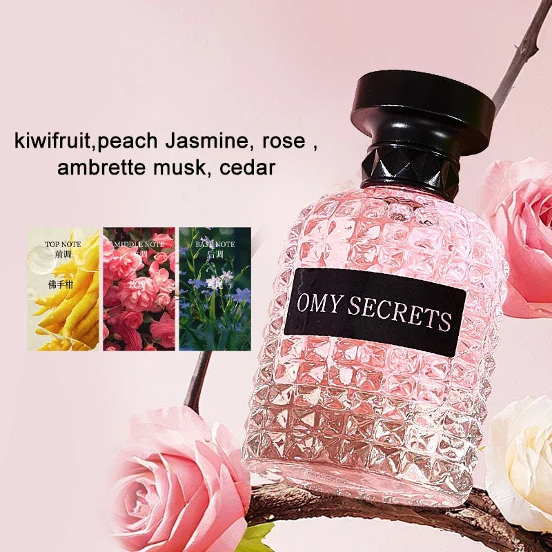 Showlu Fashion DJBS Rivet Series Floral EDT perfume bottle, 100ml long-lasting fragrance with floral scent.