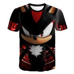 T-shirt 2025 Children's Clothes Sonic 3D for Kids Boys and Girls Cartoon Printing Animation Cosplay Clothing Accessories