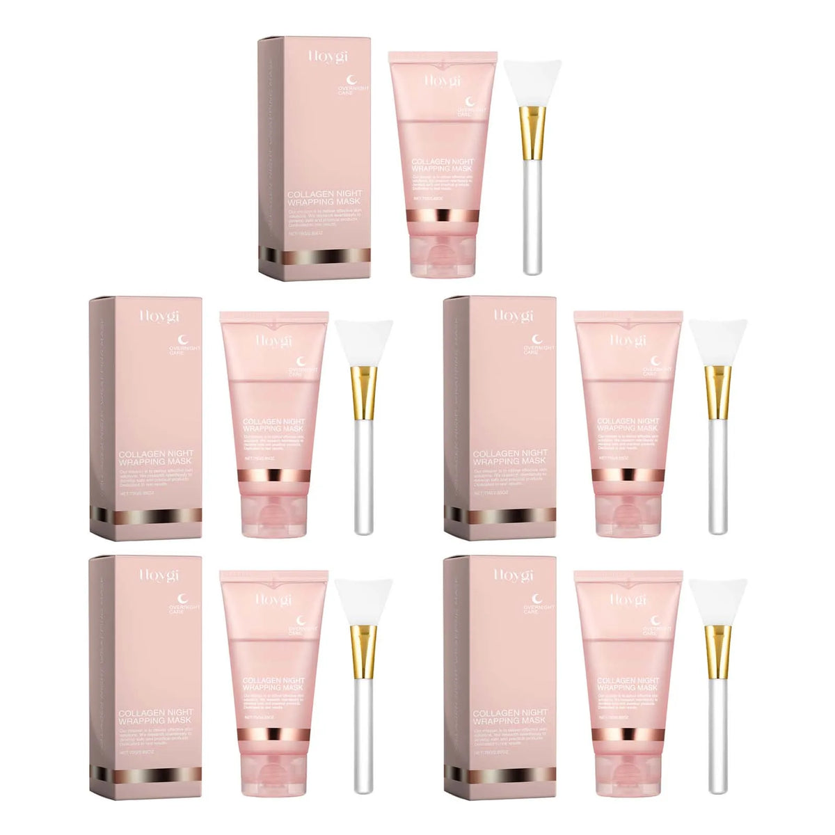 Collagen Peel-off Mask Night Wrapping Facial Mask Deeply Moisturizing Hydrating Firming Skin Facial Mask Daily Face Skin Care