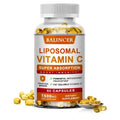 Liposomal Vitamin C capsules from Showlu Fashion Store, promoting collagen, skin health, immune support, with antioxidant benefits.