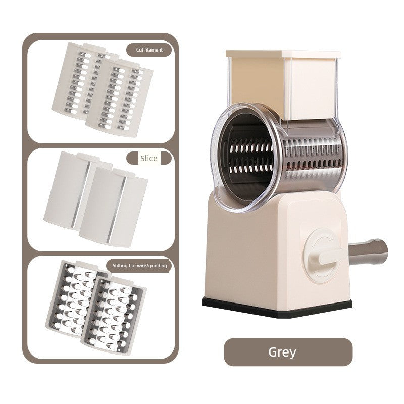 Showlu Multi-Functional Vegetable Cutter with dicer and slicing set, featuring sharp blades and ergonomic handle for easy food prep.