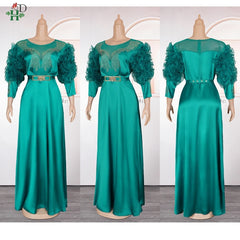 H&D Plus Size African Wedding Party Luxury Dresses For Women 2025 Dashiki Ankara Evening Gown Turkey Outfit Robe Africa Clothes