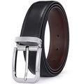 Men's leather belt with pin buckle, high-quality cowskin strap, luxury designer waist accessory, Showlu Fashion Brand