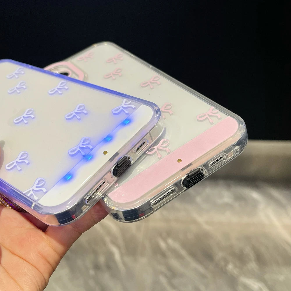 Showlu Smart General LED phone case with illuminated design, featuring a sleek black exterior and embedded LED lights.