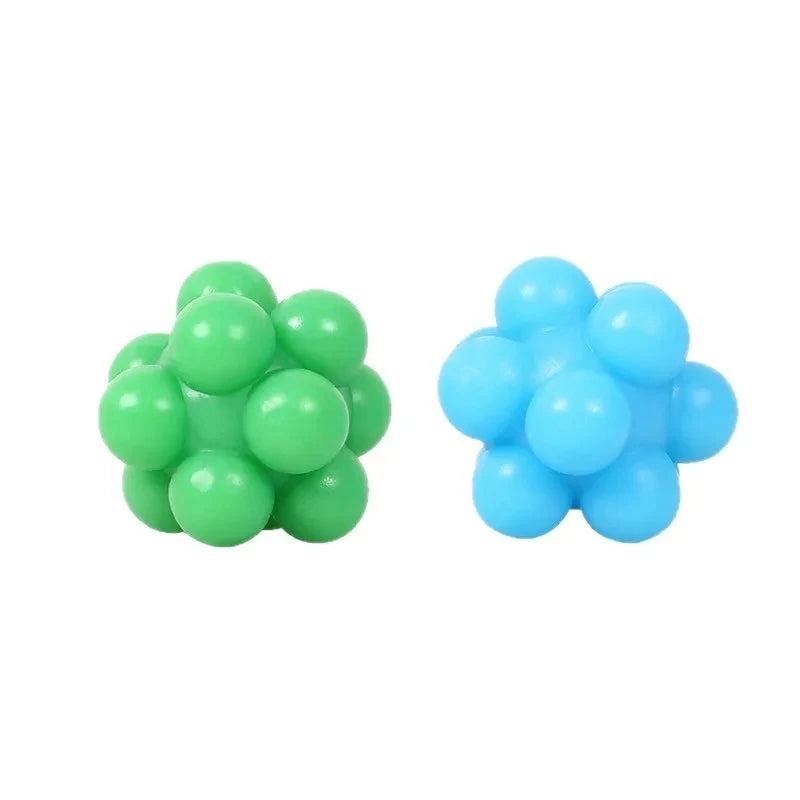 Cat Chew Ball Toy Silicone High Elasticity Bite-resistant Kitten Toy Cat Toy Supplies Teeth Cleaning Interactive Ball
