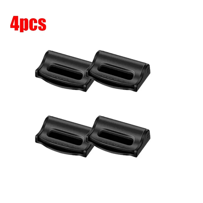 Showlu Smart General car seatbelt adjuster securely positioned on a car seatbelt for improved comfort and fit.