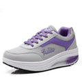 LIZUXIE women's mesh walking sneakers with breathable mesh upper and platform flats, designed for comfort and style.