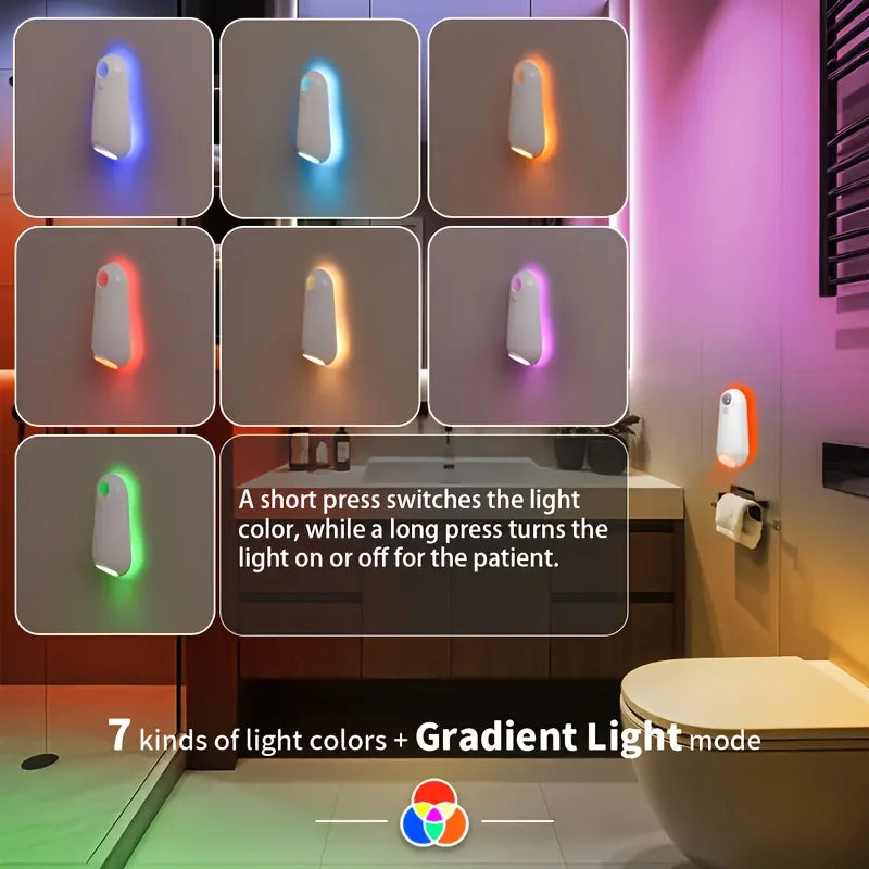 Showlu Smart General motion sensor mouse LED night light illuminating a dark room with soft, energy-efficient lighting.