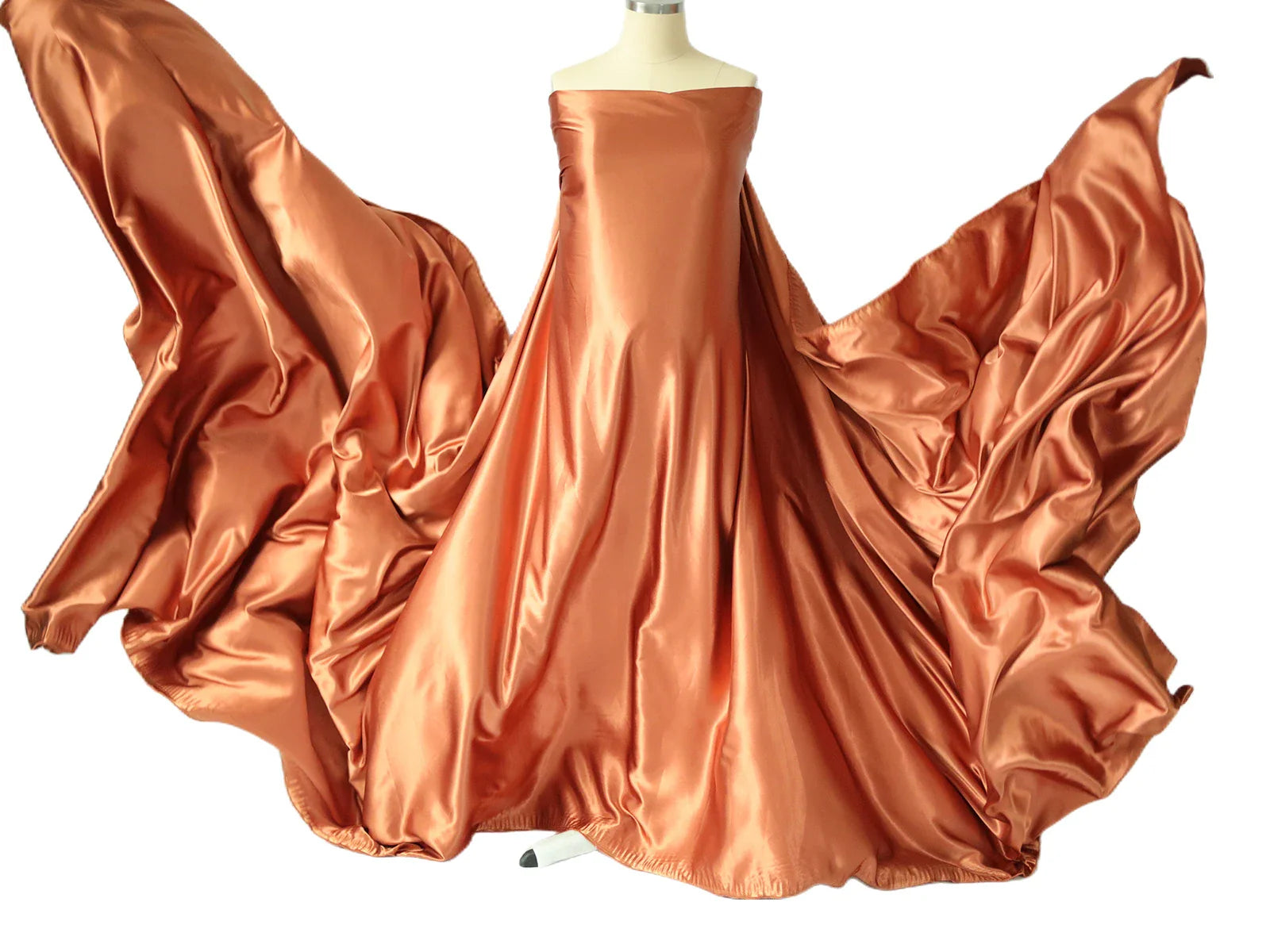 Showlu Maternity Silk Photography Gown in vibrant colors, flowing maternity dress for photoshoots, elegant and comfortable for expecting moms.