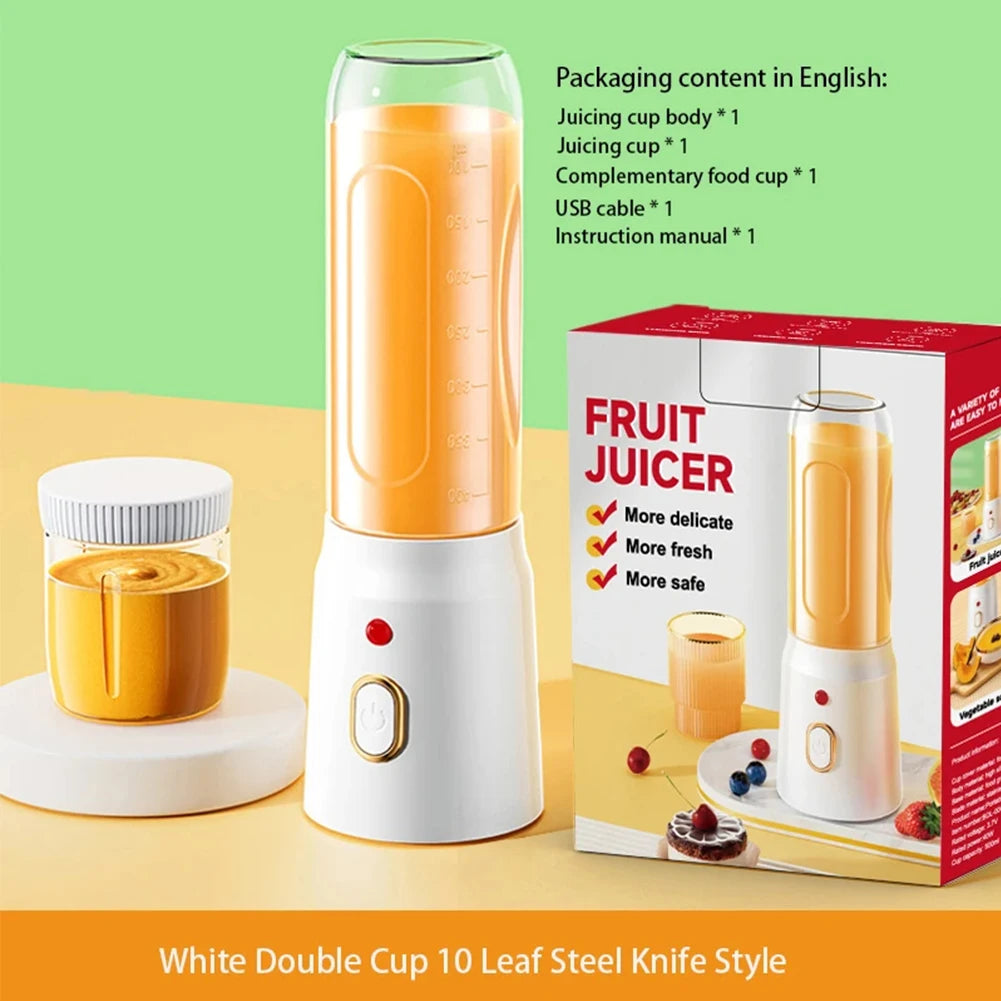 Portable Showlu Smart General USB blender with 500ML capacity, compact design, and sleek black finish.
