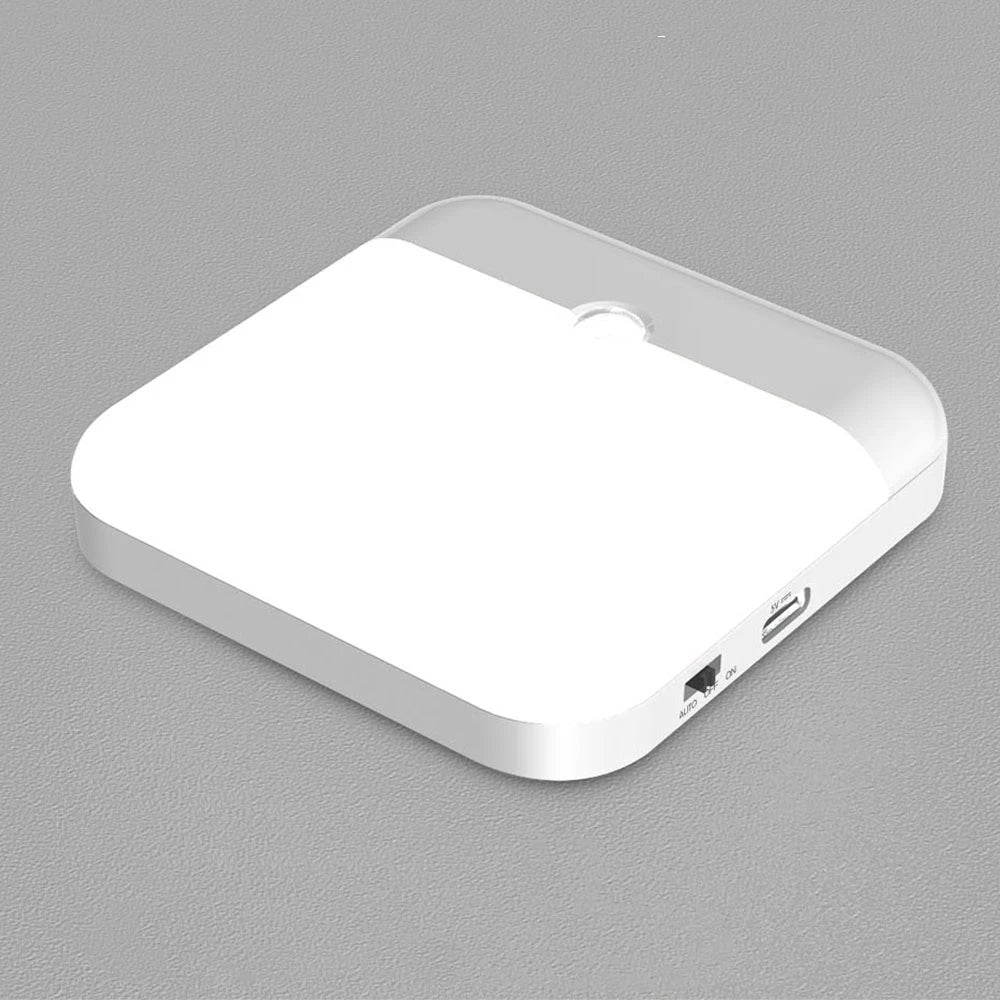Rechargeable LED night light with motion sensor, USB charging and magnetic base by Showlu Smart General.