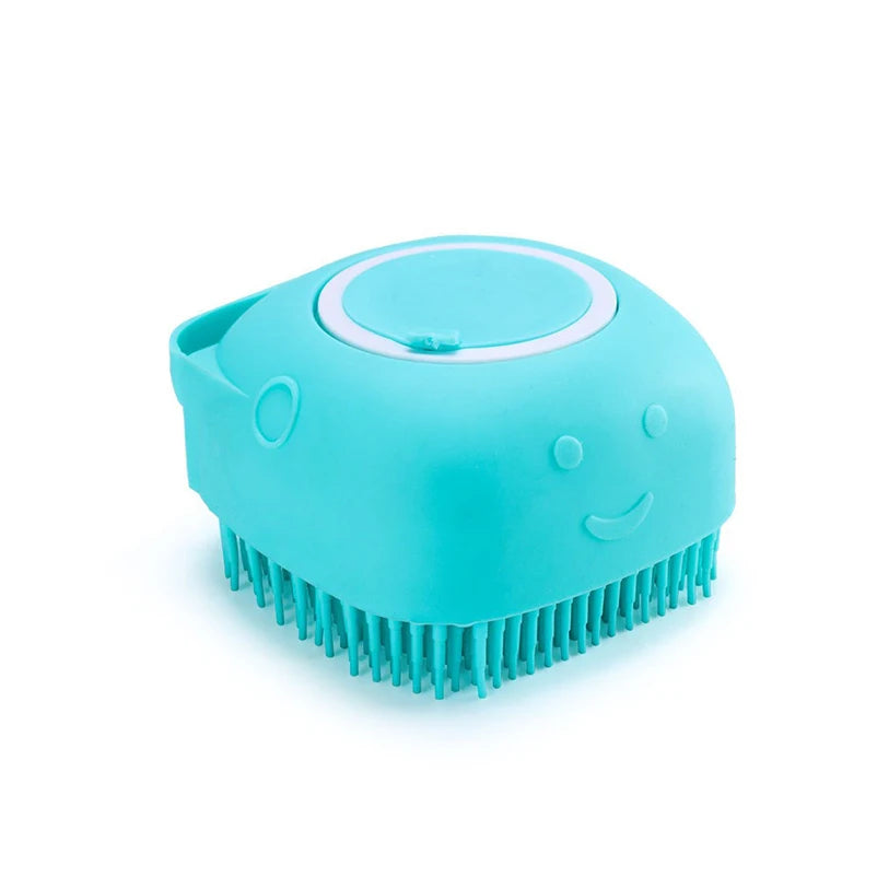 Showlu Smart General pet bath massage brush with soft bristles for gentle cleaning and relaxing massage during pet bathing.