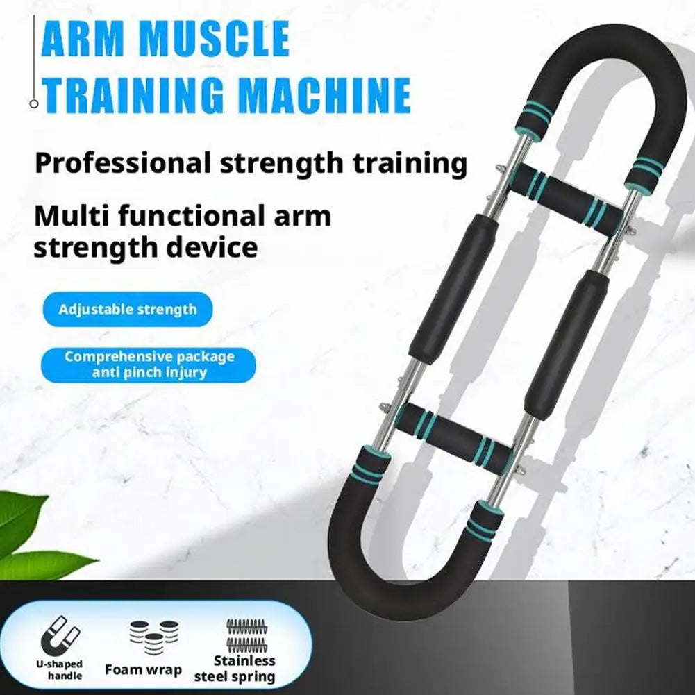 Showlu Adjustable Twister Arm Exerciser spring chest workout bar for arm and upper body toning, with padded grips and adjustable settings.