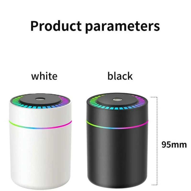 Showlu Smart aromatherapy essential oil diffuser with 180mL capacity, USB-C humidifier in sleek white design.