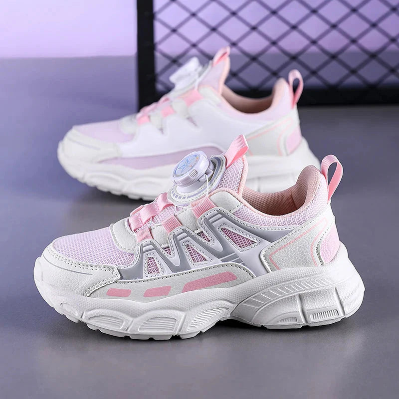 Kids breathable slip-on sneakers by SHOWLU FASHION STORE, sporty shoes for boys and girls with comfortable breathable design.