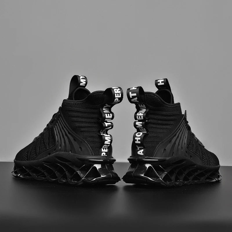 Men's casual sneakers by Showlu Fashion Store, breathable lace-up trainers with a sleek design for running and everyday wear.