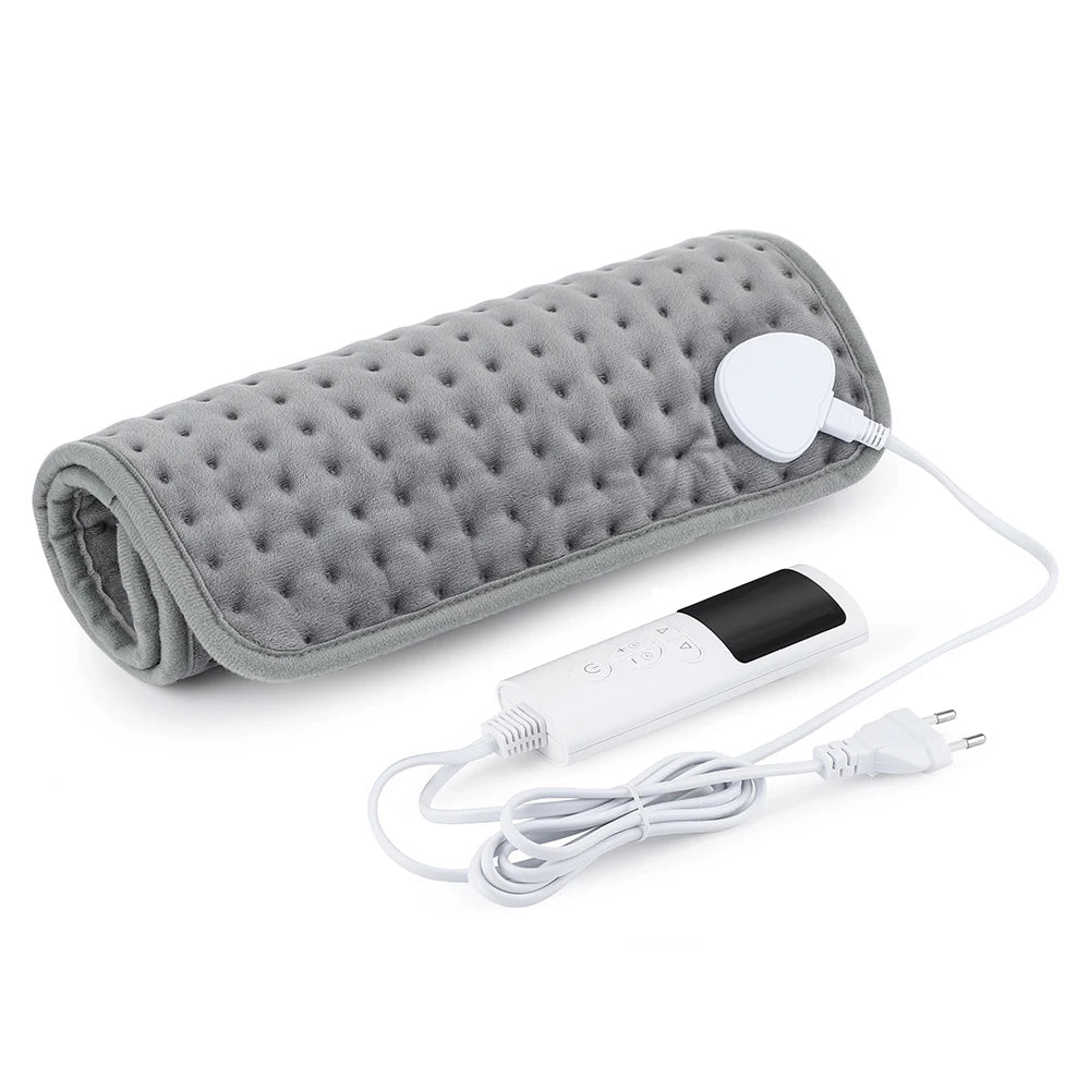 Showlu Smart General electric heating pad with adjustable temperature, timer, plush fabric, and warm mat for soothing heat therapy.