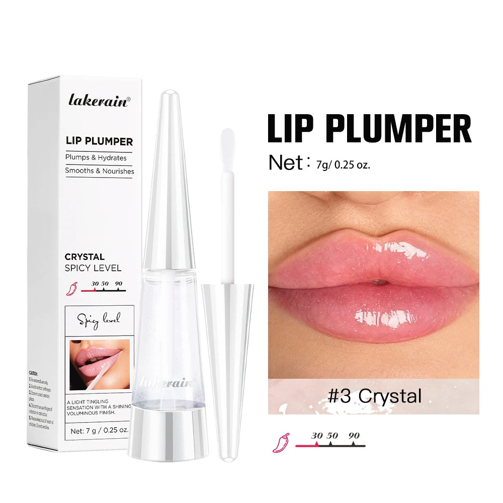 Showlu Smart General Lip Oil Plumper with glossy finish and sleek packaging, showcasing the nourishing lip care product.
