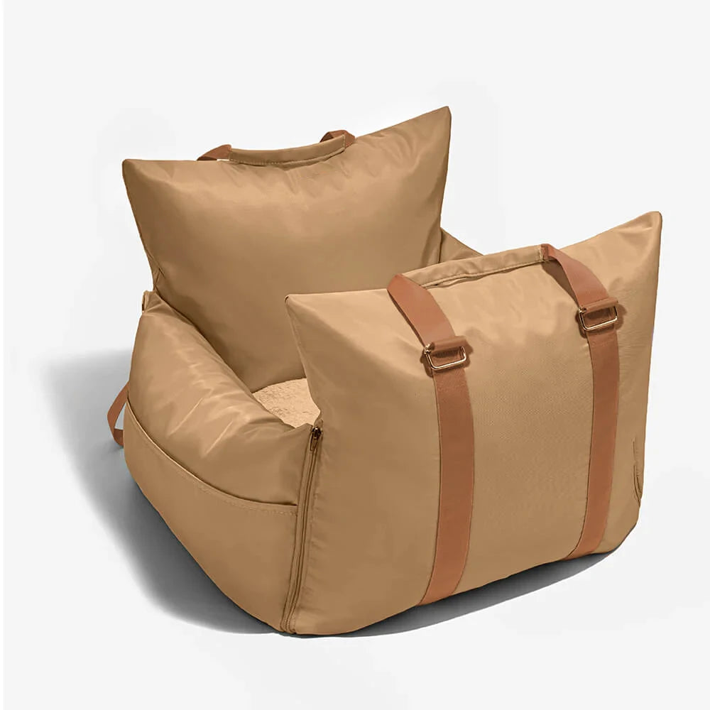 Waterproof VOFORD dog car seat cover made of Oxford fabric, designed for pet travel and protection inside vehicles.