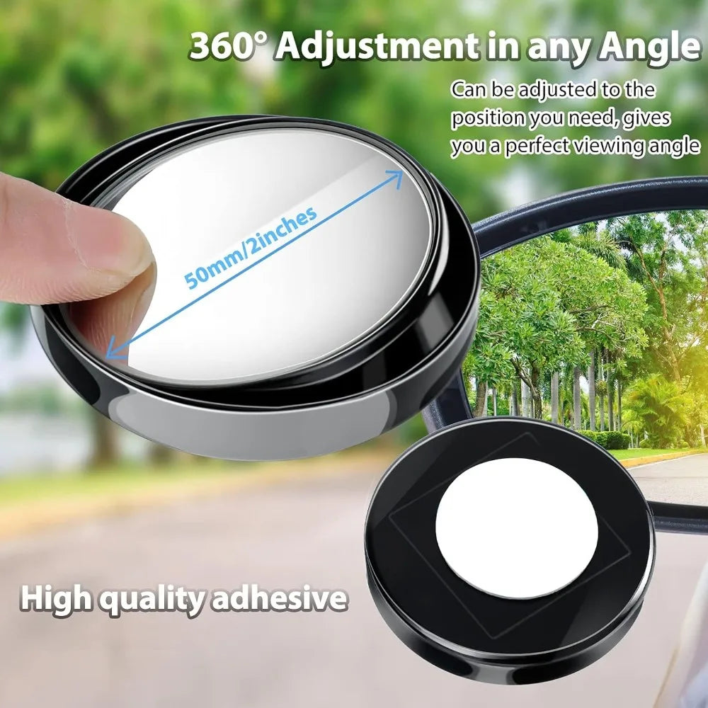 Showlu Smart General Car Blind Spot Mirror Pro mounted on vehicle side mirror for improved visibility and safety.