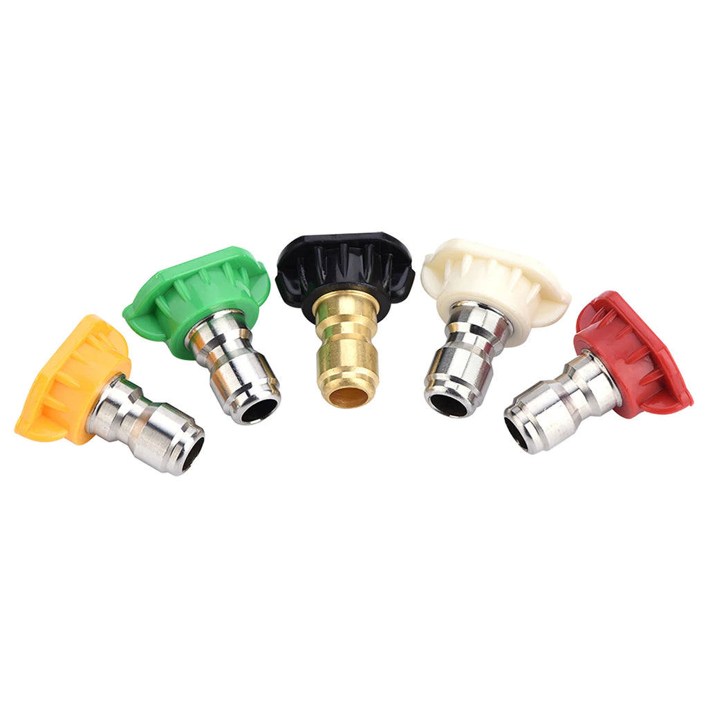 Showlu Smart General 5 Pack Pressure Washer Nozzle Set with different spray tips for versatile cleaning tasks.