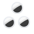 Showlu Smart Key Finder mini GPS tracker for kids and pets, compatible with Airtags, compact and portable device.