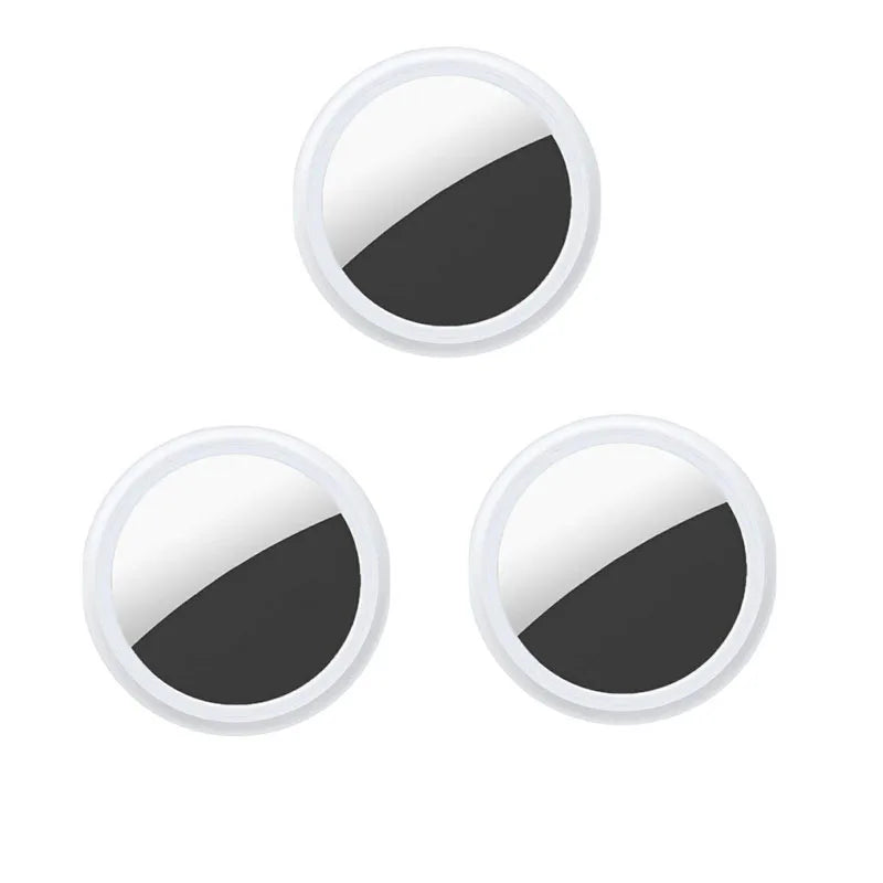 Showlu Smart Key Finder mini GPS tracker for kids and pets, compatible with Airtags, compact and portable device.