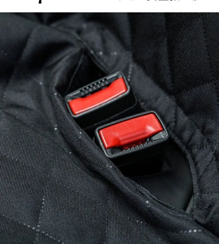 Waterproof Showlu dog car seat cover with pet travel mattress, protects car seats and provides comfort for pets during travel.