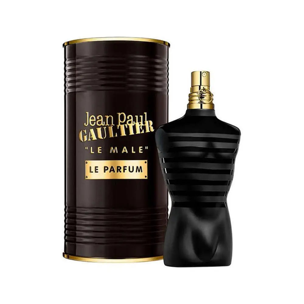 Unisex Jean Paul Gaultier Le Beau Le Parfum Intense EDP bottle, 125ml, with sleek design and modern fragrance packaging.
