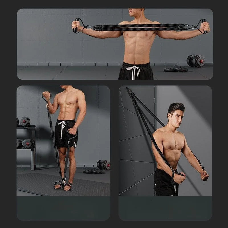 Showlu Pedal Tension Rope, a multi-functional abdominal resistance band for core workouts and fitness training.