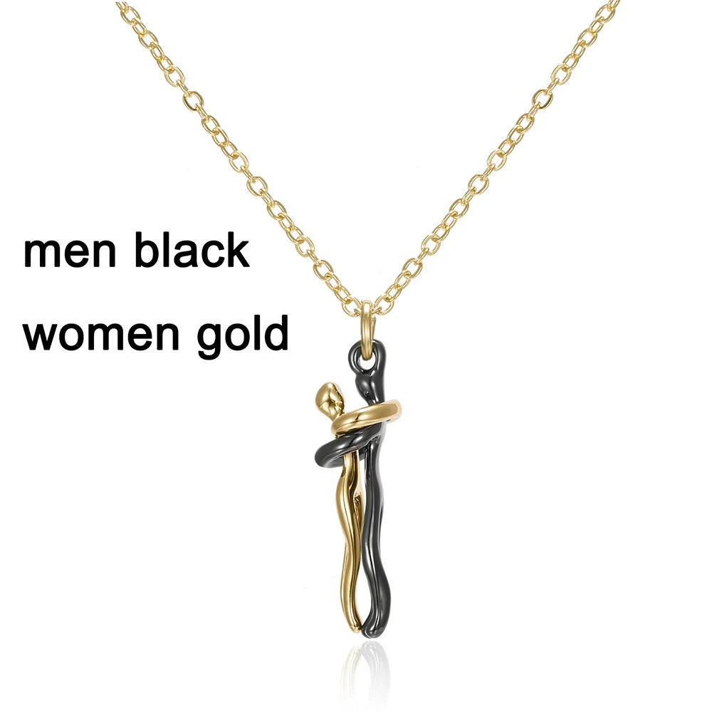 Fashion hugging necklace jewelry choker with pendant for men and women, romantic gift, Showlu brand, stylish couple or lover accessory