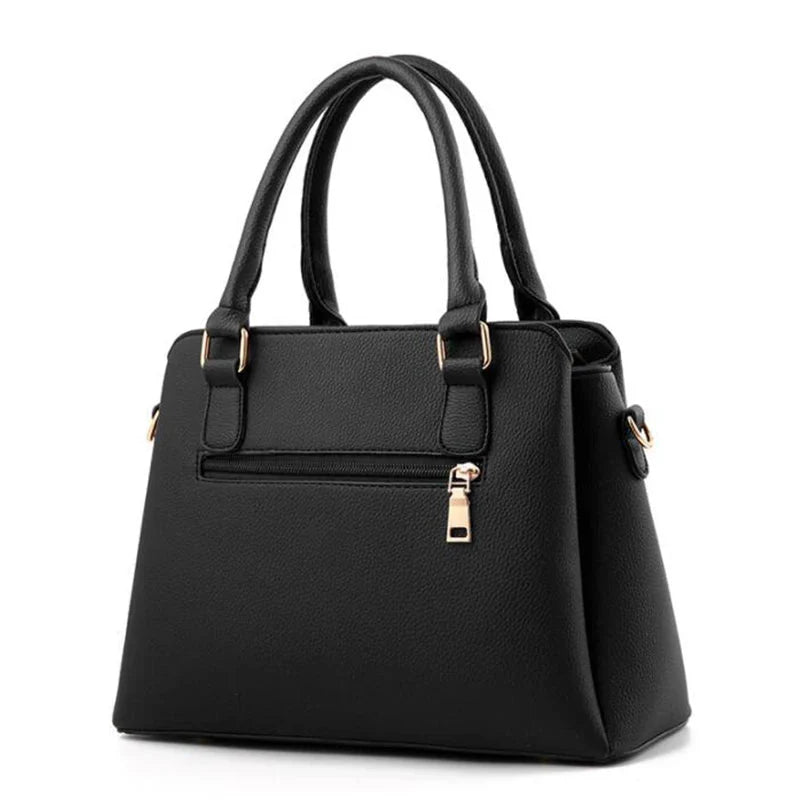 Luxury embroidery PU leather tote bag with tassel from SHOWLU FASHION STORE, large capacity and stylish design.