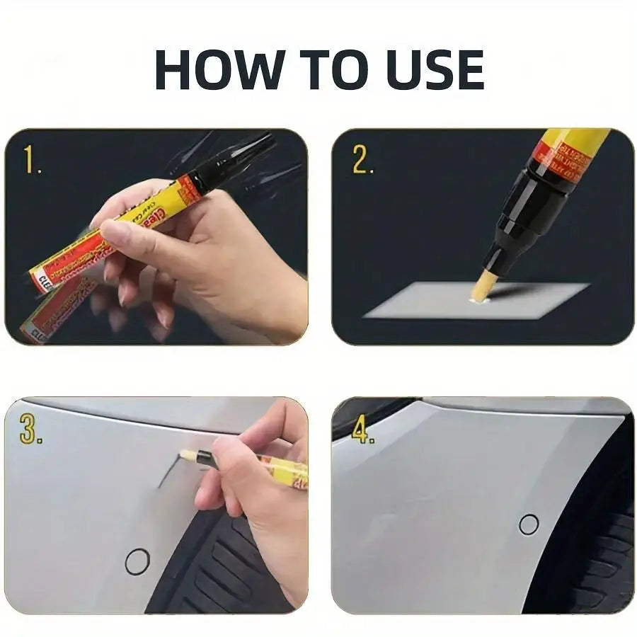 Showlu Smart General Car Scratch Repair Pen with clear coat for quick, easy scratch touch-up on vehicle surfaces.