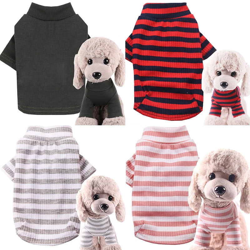 Wang Shan Meow cotton dog hoodie from Showlu Fashion Store, warm winter pet sweater for bulldogs, soft and cozy for cold weather.