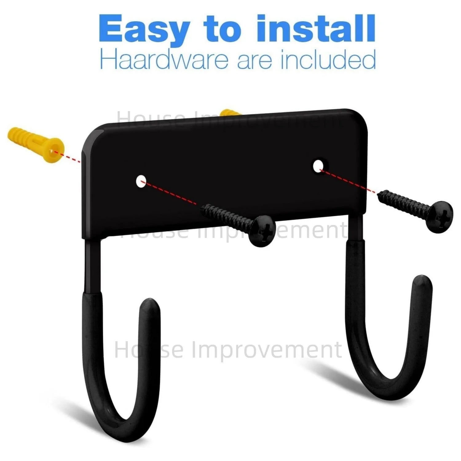 Showlu Smart General wall-mounted ironing board hook attached to a wall, designed for convenient storage and organization.