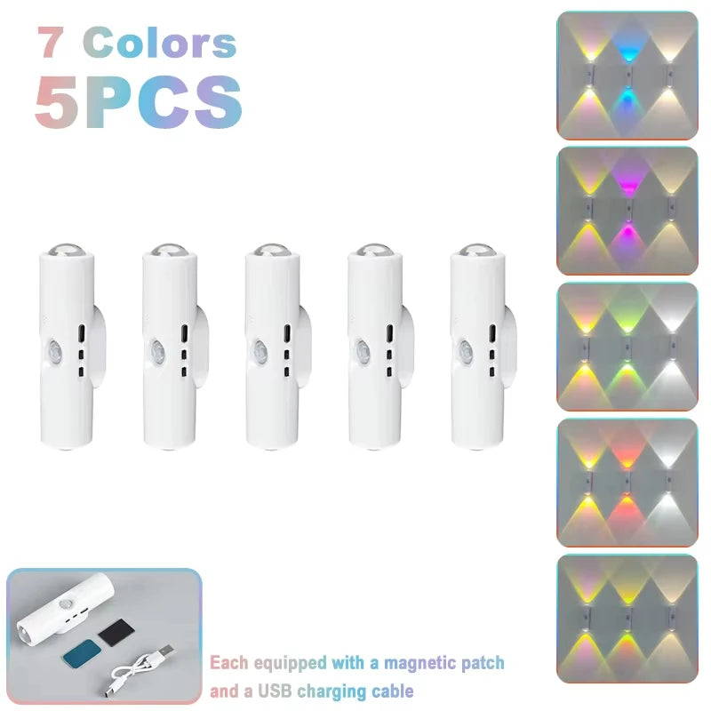 Rechargeable Showlu Smart General motion sensor LED cabinet light with magnetic USB for under counter and closet illumination.