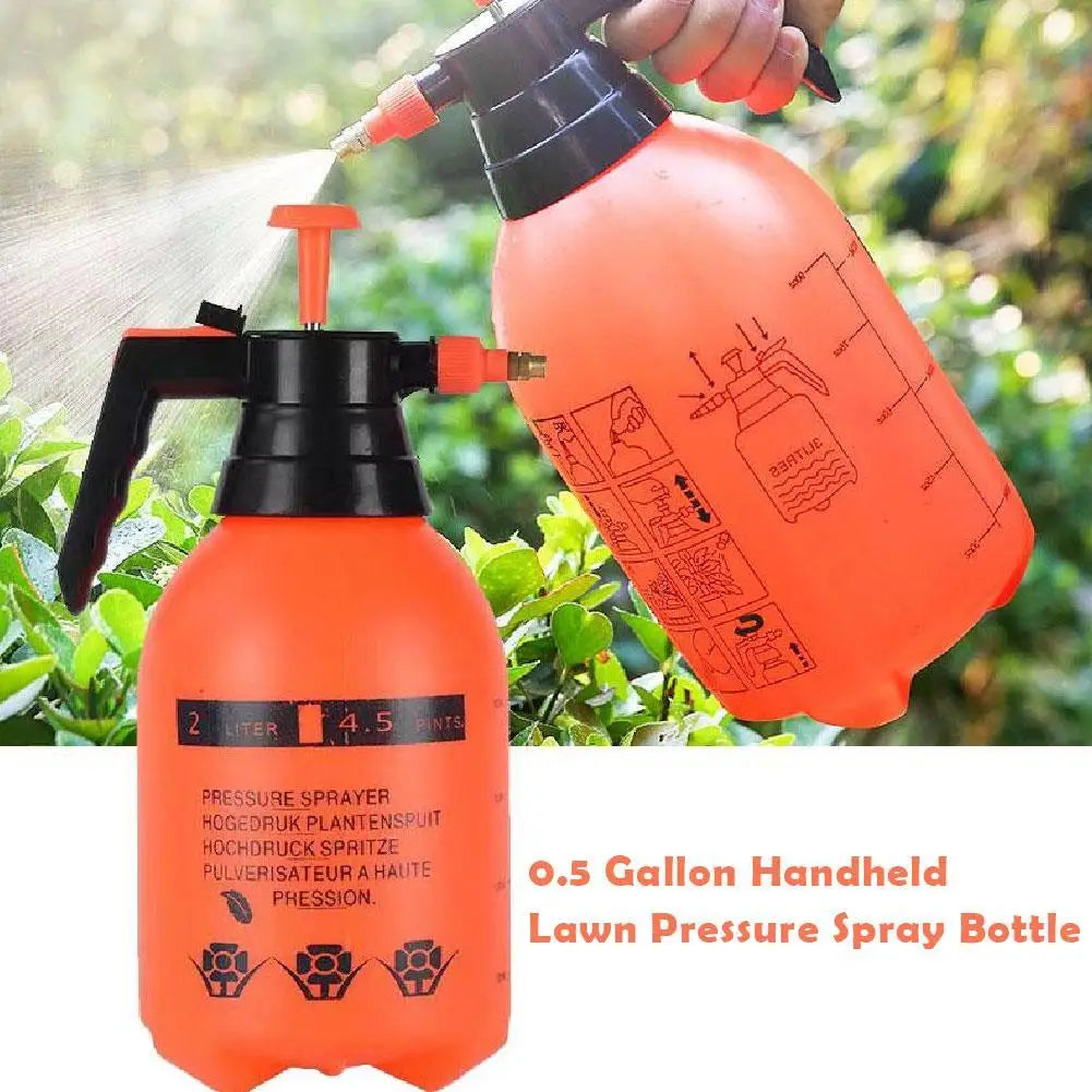 Showlu Smart General high pressure spray bottle with adjustable nozzle, clear plastic reservoir, and ergonomic handle for gardening and cleaning.