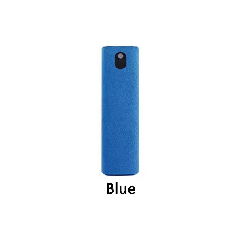 Showlu Fashion Store 2-in-1 mobile phone screen cleaner spray bottle with microfiber cloth for iPhone, iPad, MacBook screen cleaning.
