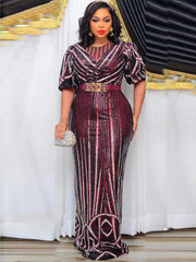 Dubai Turkey Clothes For Women Wedding Party Luxury Sequin Dresses 2025 Robe Africaine Femme Ankara Ladies Outfits Birthday Gown