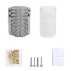 Cat Self Groomer Wall Corner Massage Brush Soft Rubber Pet Grooming Comb for Cats Kittens Hair Removal Shedding Trimming Tool