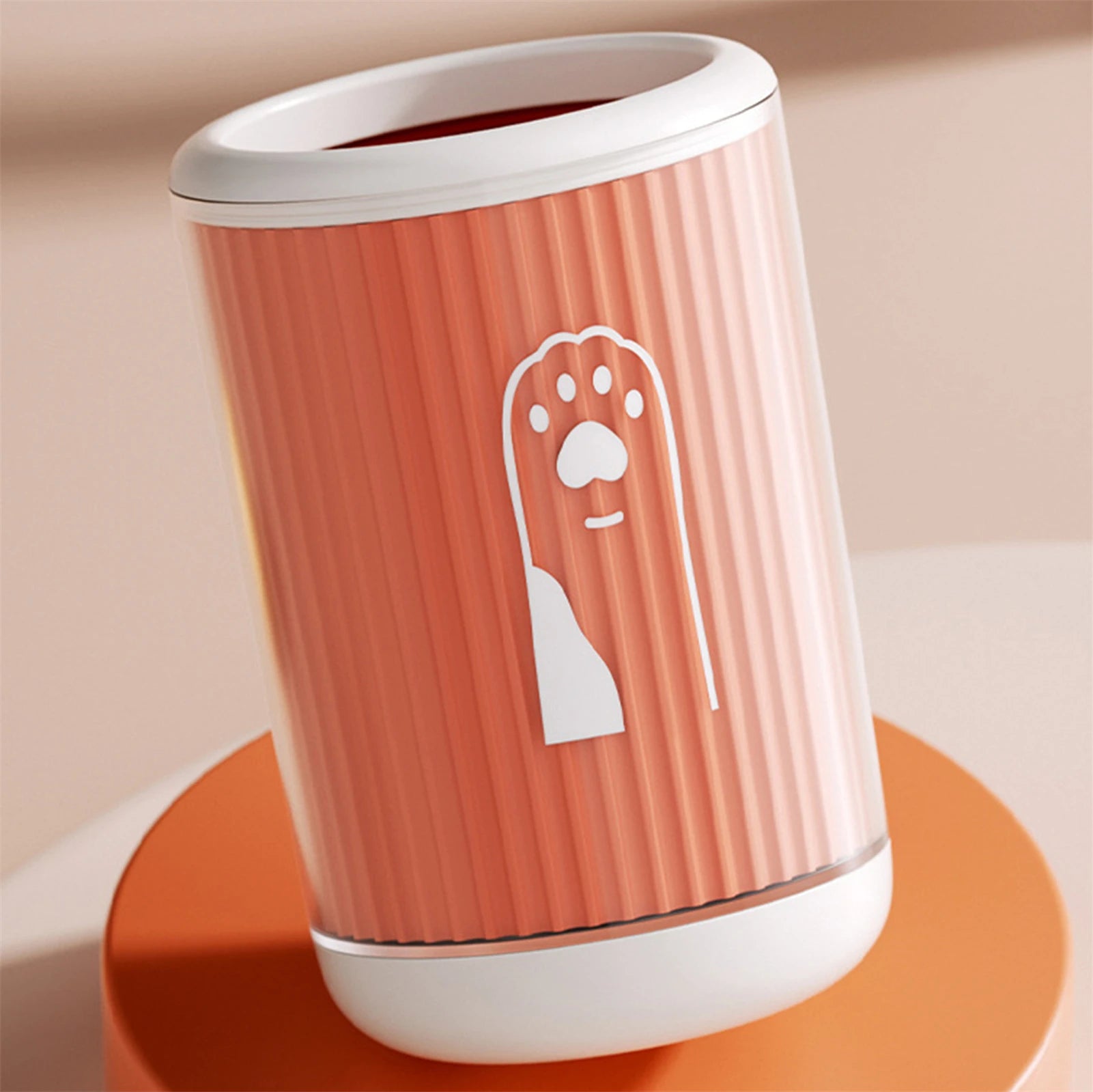 Showlu Smart General Pet Paw Cleaner Cup with water and cleaning bristles for easy paw washing and hygiene.