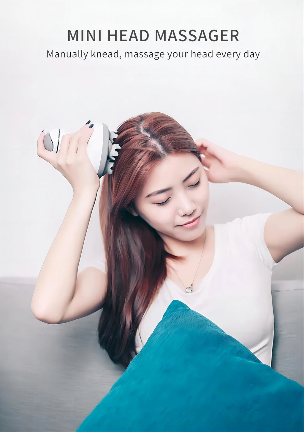 Showlu Smart General Scalp Massager 2.0 with ergonomic design and flexible massage nodes for relaxing scalp stimulation.