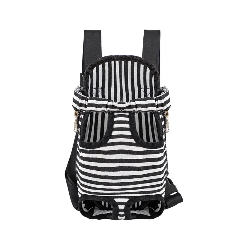 Showlu Adjustable Mesh Pet Carrier Backpack for cats and small dogs, featuring breathable design and secure straps for comfortable travel.