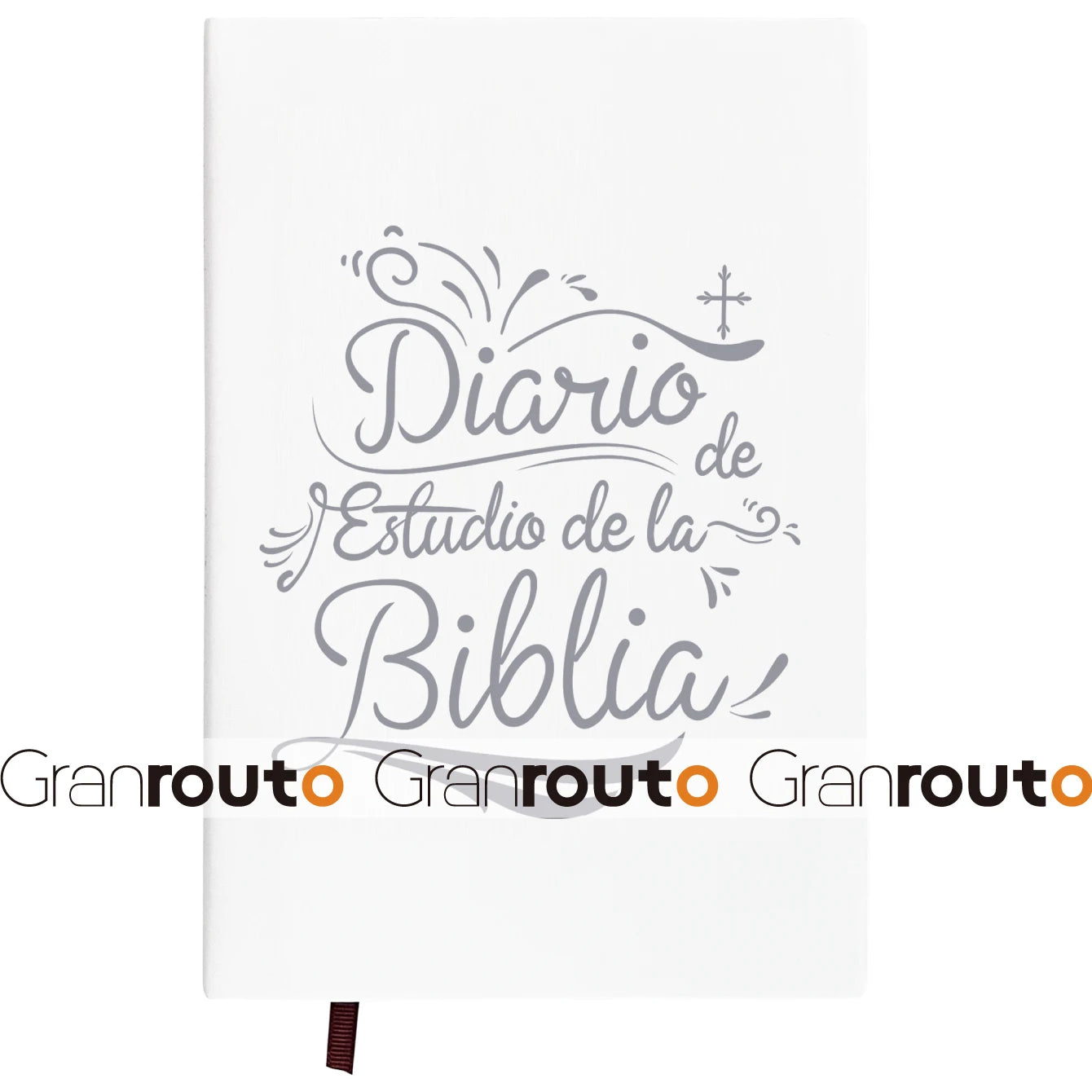 Spanish S.O.A.P. Bible Study Journal and Prayer Notebook by Granrouto, with Showlu Fashion branding, featuring lined pages and inspirational cover.