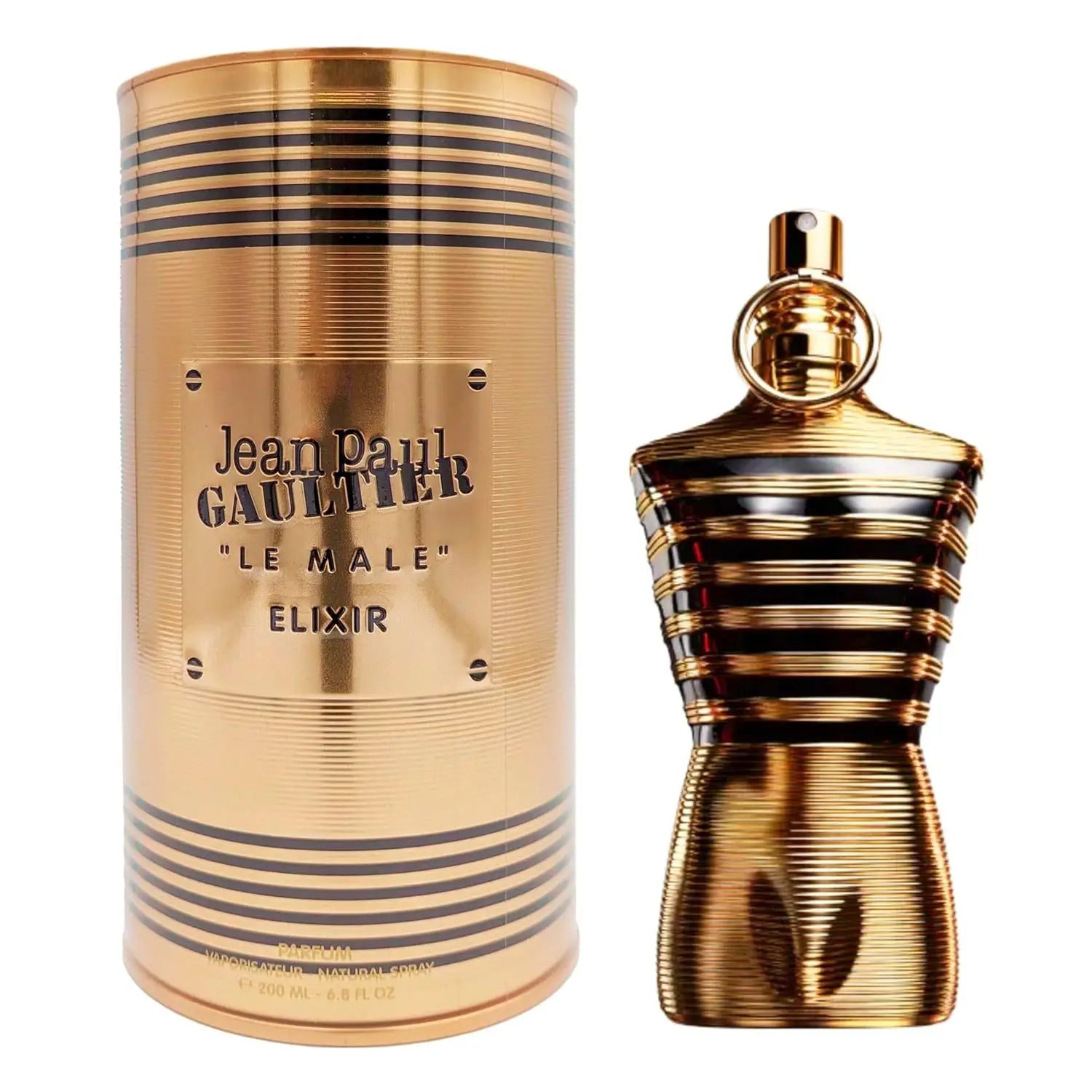 Jean Paul Gaultier Le Beau Le Parfum Intense men's 125ml Eau de Parfum bottle with sleek black and silver design.