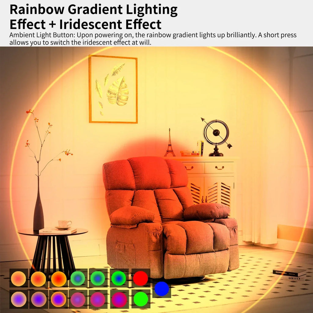 Colorful GlowSense™ Motion Light from TLEDMP Store with 7-color changing LED, wireless smart motion-activated lighting.