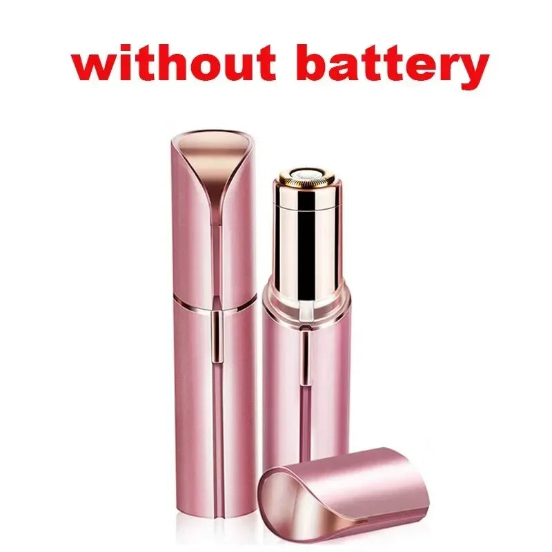 SHOWLU Portable Lipstick Electric Hair Remover for painless facial hair removal, compact and easy-to-use facial shaver.