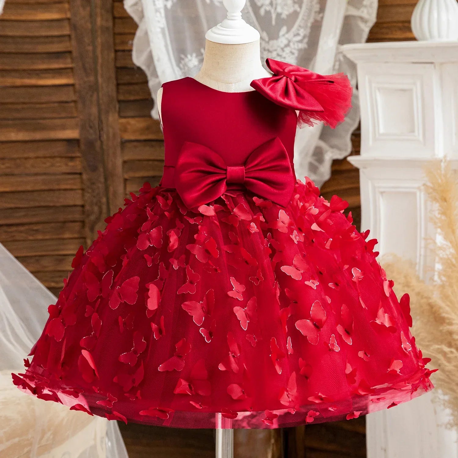 RBVH girls sequin lace princess dress, toddler birthday and baptism gown with elegant design and sparkling embellishments.