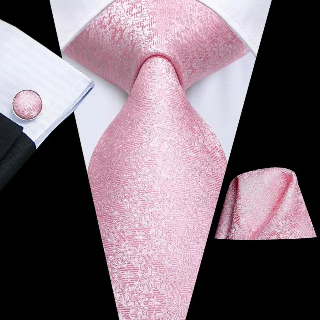 Mint green silk tie set with cufflinks from SHOWLU FASHION STORE, featuring a solid men's necktie and matching accessories.